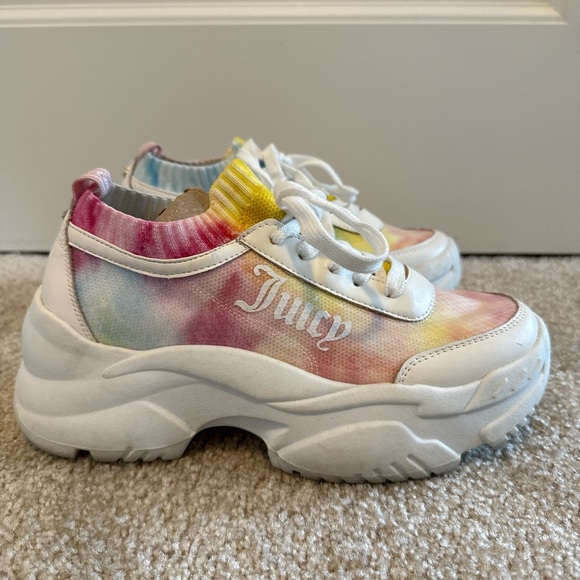 Juicy Couture Womens Deluxe Lace-Up Multi Colored Sneakers - Picture 4 of 7